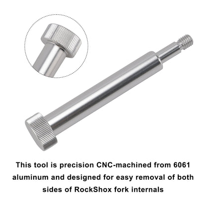 Strumento di rimozione della gamba inferiore della forcella - Punzone filettato per rimuovere il lato molla/ammortizzatore per Rockshox