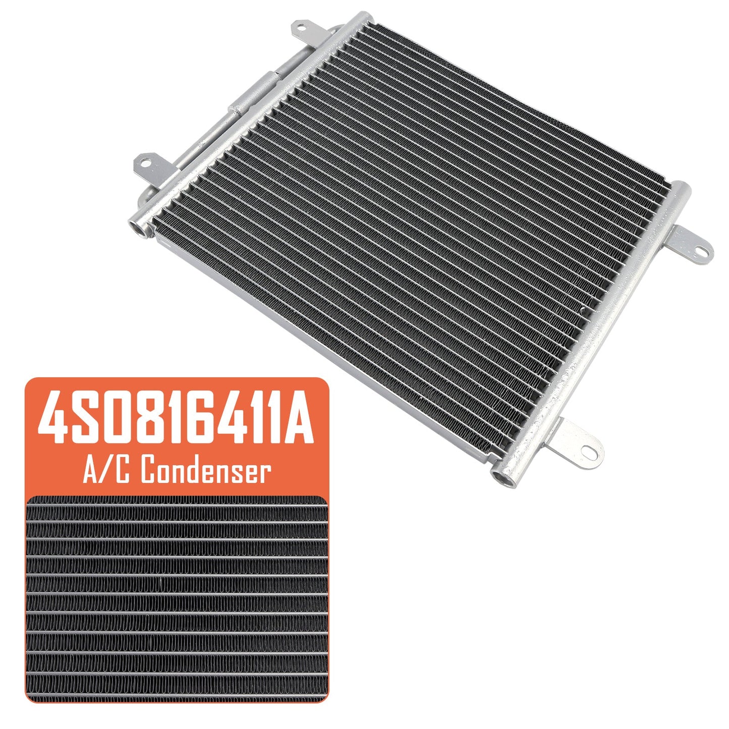 2020-2023 Per Audi R8 SENZA essiccatore ricevitore, con staffa Condensatore A/C con staffa 4S0816411A