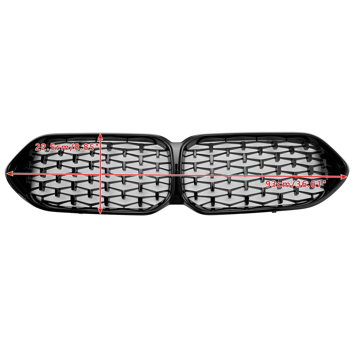 Per 2020 2021 2022 2023 BMW Serie 2 F44 Griglia anteriore nera lucida Coupé M Diamond 51135A39378/51138080494