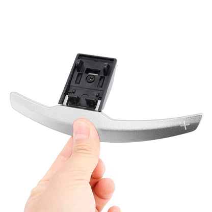 Estensione del cambio al volante per BMW Serie F F30 F31 F32 F10 X3 X5 Alluminio Argento