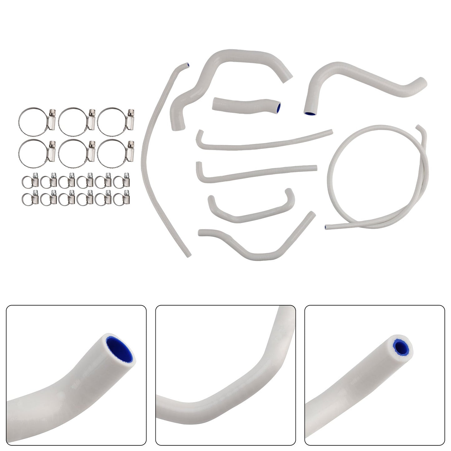 Kit di tubi flessibili in silicone per il liquido di raffreddamento del radiatore per Suzuki GSX-S750/Z 2017-2025