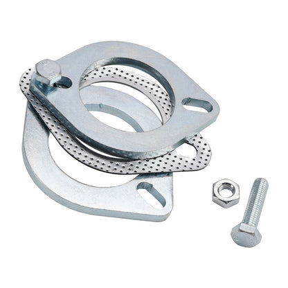 2 flange in acciaio da 2,5"" pollici 64 mm per flangia di giunzione per riparazione di tubi di scarico e bulloni