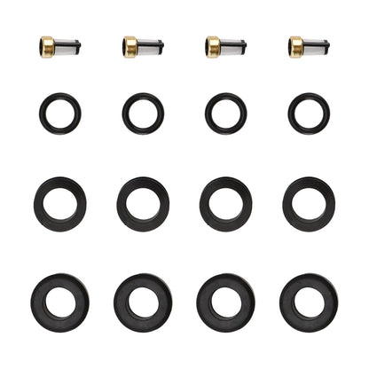 Guarnizione filtro O-ring iniettore carburante rotante Mazda RX-7 FC 13B 1986-1991 4 pezzi