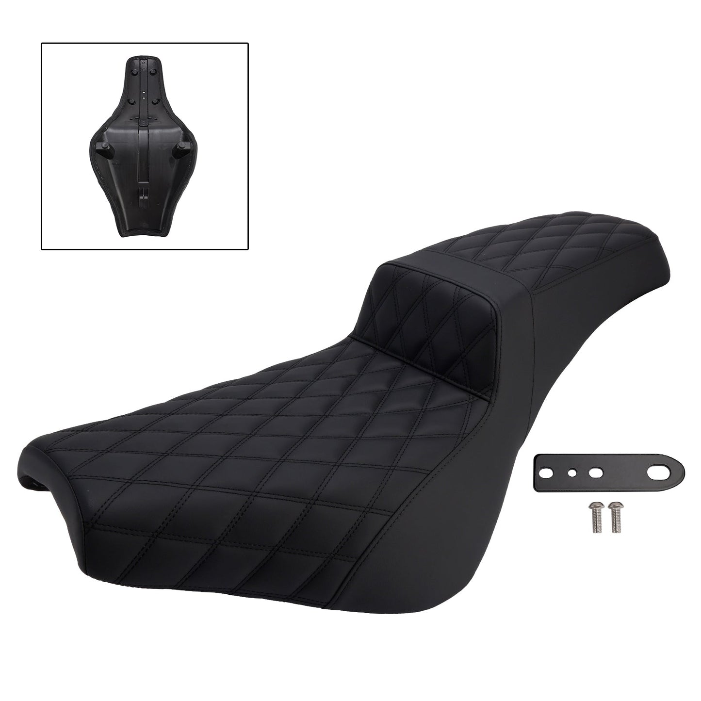 Sella passeggero completa con cuscino a coste Street Bob 114 Softail 2021-2025