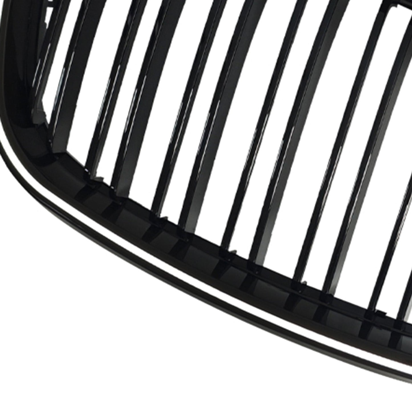Griglia anteriore a doppio rene nera lucida per paraurti, compatibile con BMW X5 E70 X6 E71 2007-2013