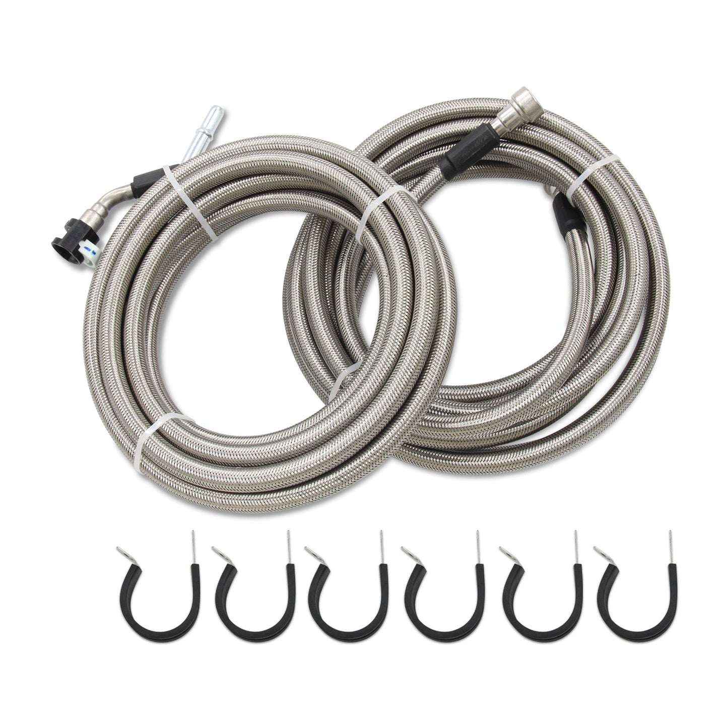 Kit tubo carburante intrecciato in acciaio inossidabile per Chevy Cobalt 2006-2008, 2,4 L l4 GAS, Quick Fix QFF0015SS