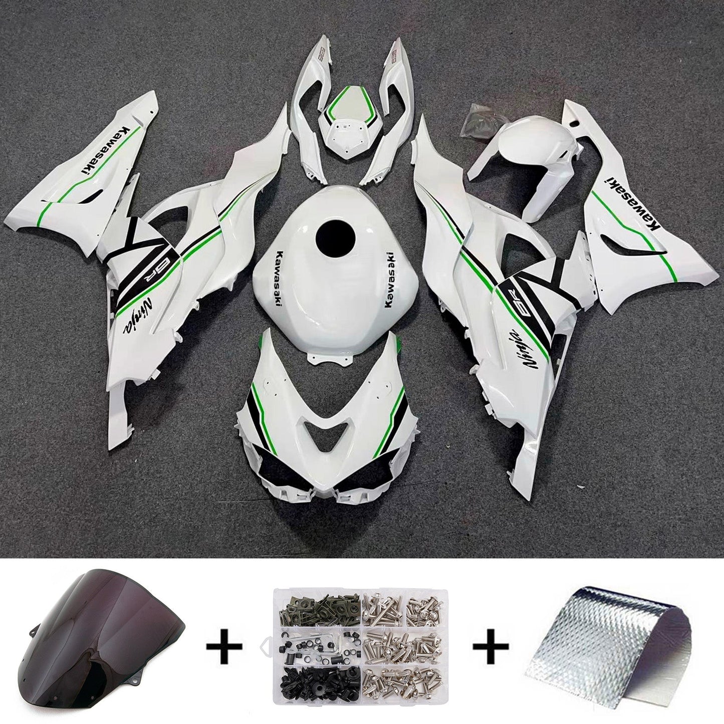 Kit carenatura iniezione in plastica ABS adatto per Kawasaki ZX-6R 2024-2026