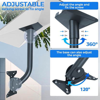 Kit di montaggio regolabile Starlink Gen 3 Mount 360° V3 per tetto, parete esterna