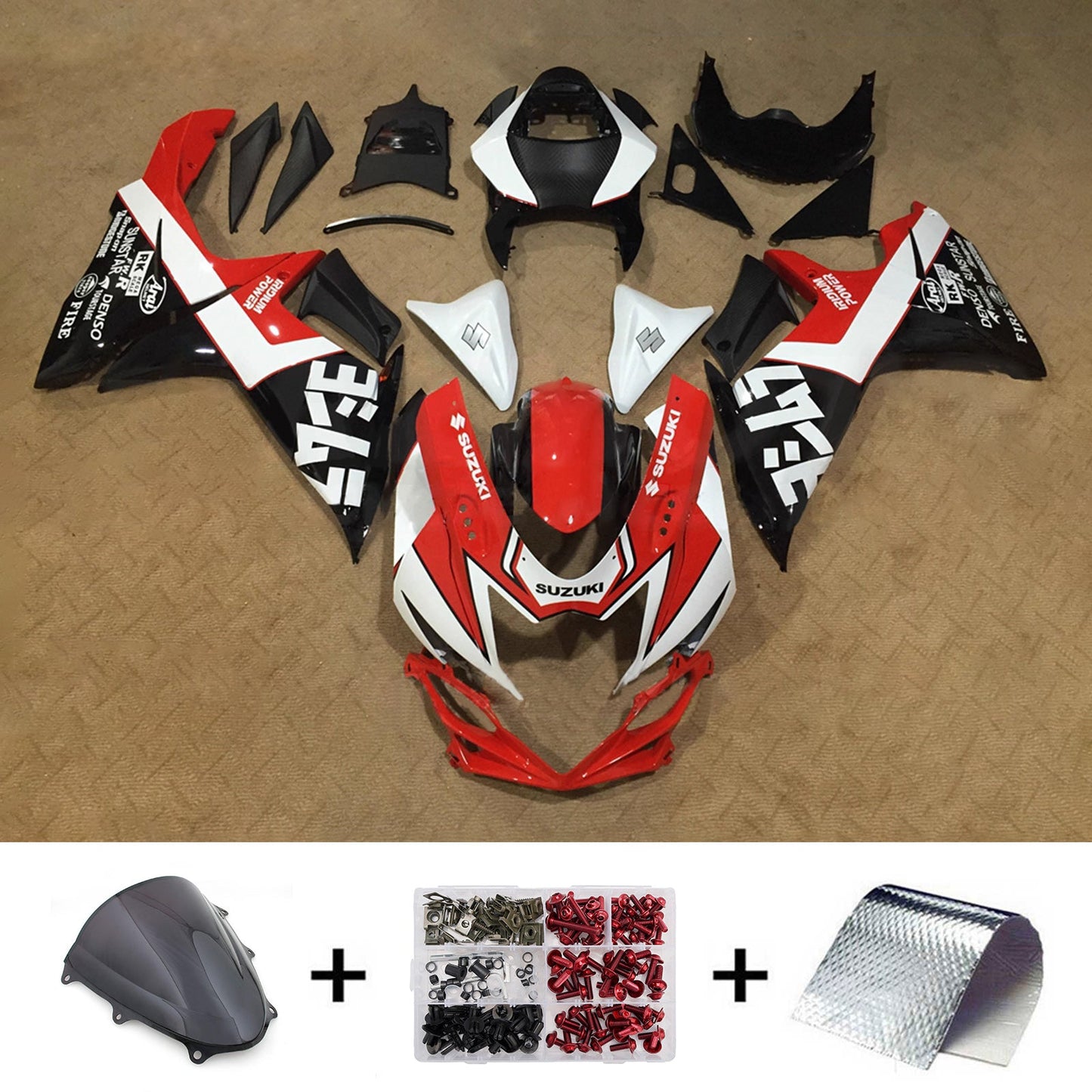 Kit carenatura iniezione plastica ABS per Suzuki GSXR 600/750 2011-2026 K11