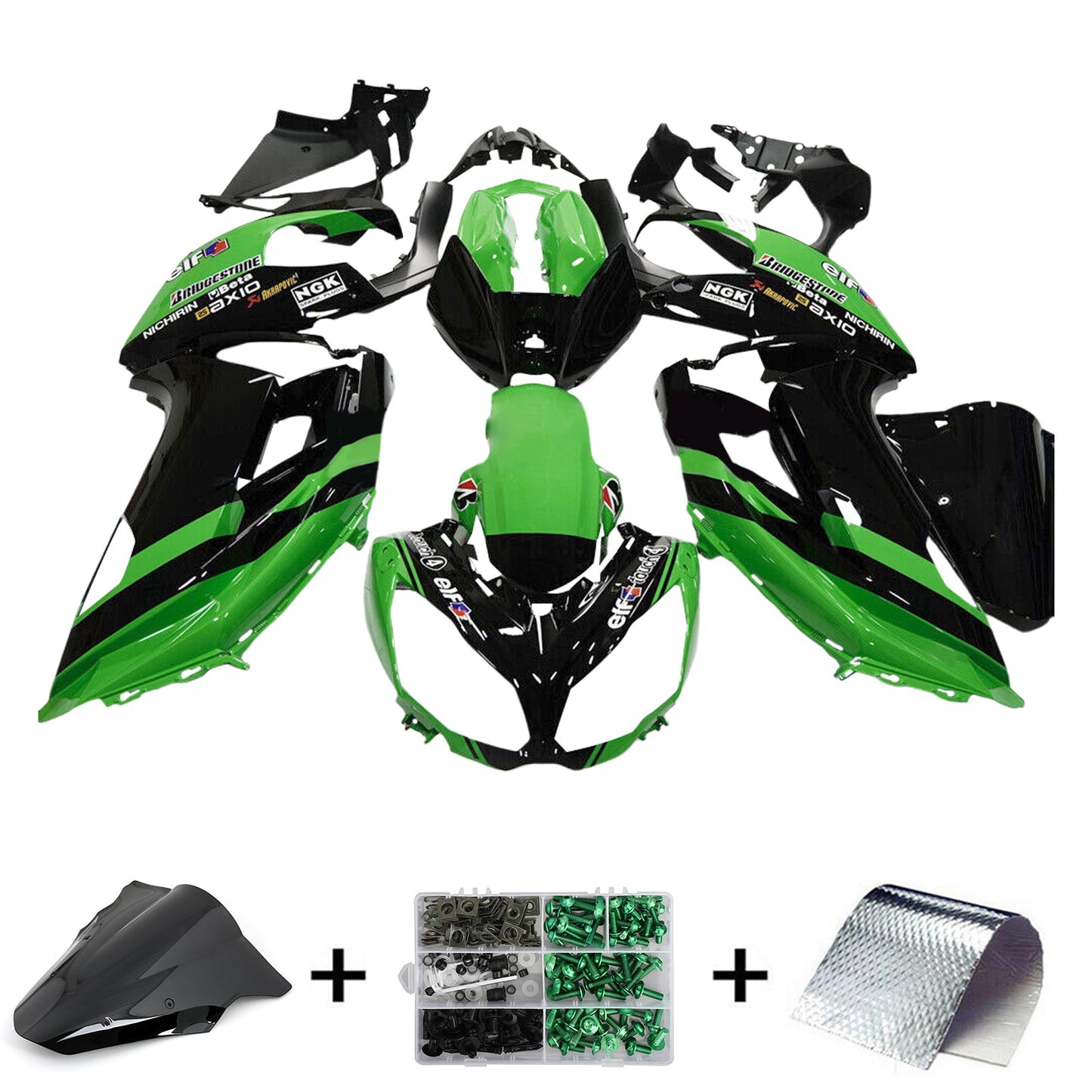 2012-2016 Kawasaki ER6F/Ninja650 Kit carenatura iniezione Carrozzeria Plastica ABS