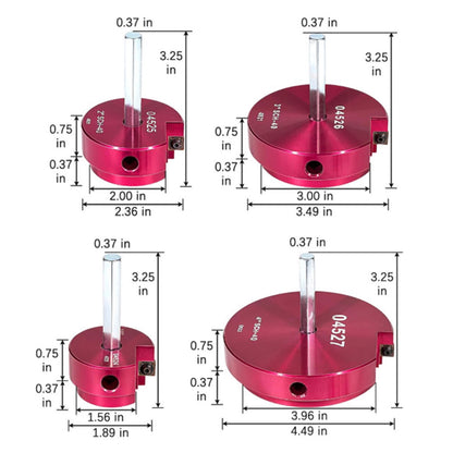 Kit di alesatori per tubi in PVC da 4 pezzi, raccordi per raccordi, strumenti idraulici SCH, per trapani da 1/2"