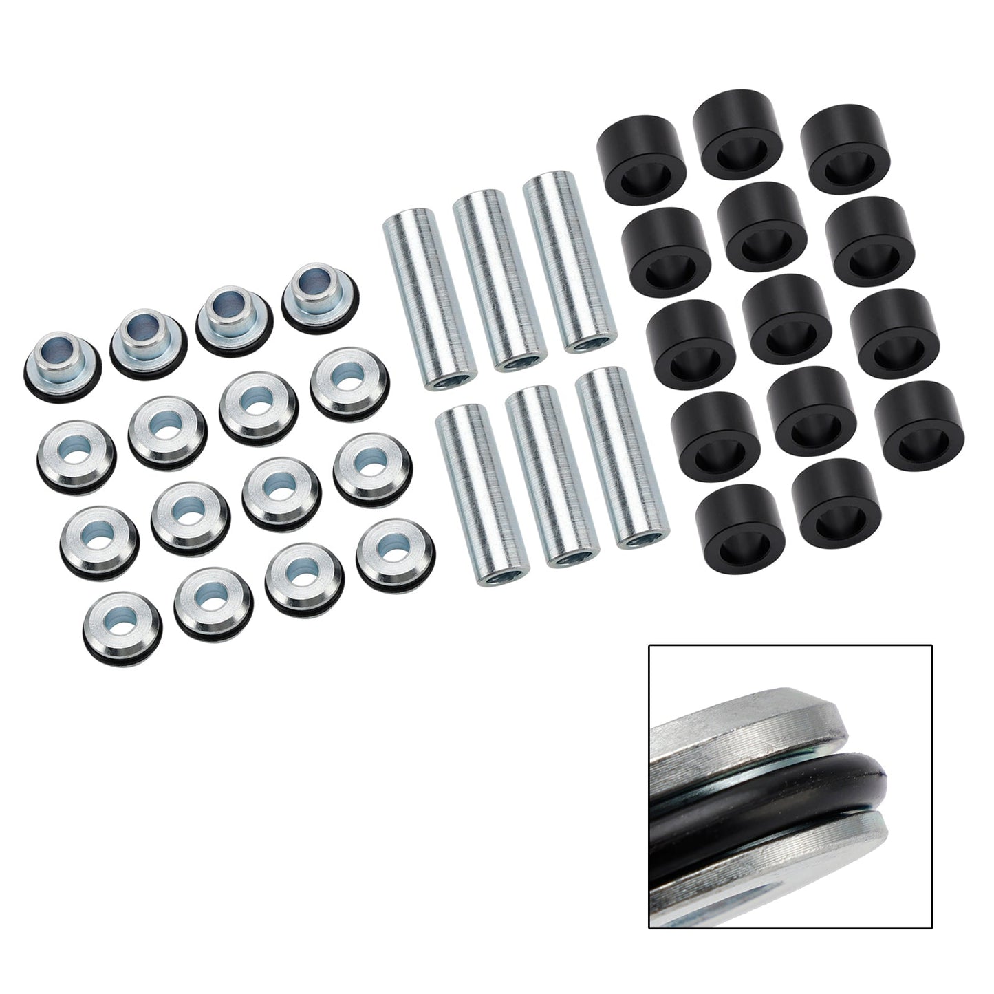 5452233 Set kit boccole braccio oscillante per Polaris Rzr Xp 4 1000 2014-2023 2022 2021