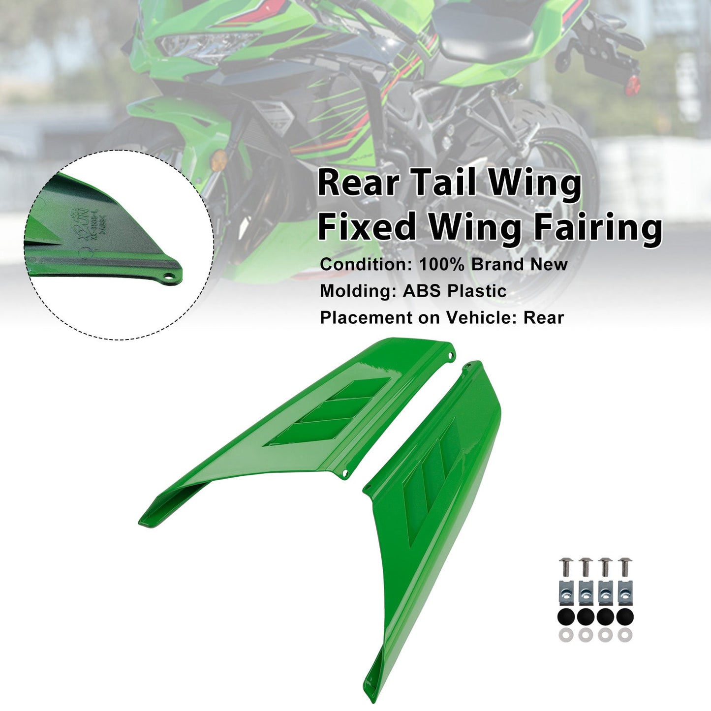 Carenatura ad ala fissa per ala posteriore Kawasaki NINJA ZX-4R ZX-4RR 2023-2025