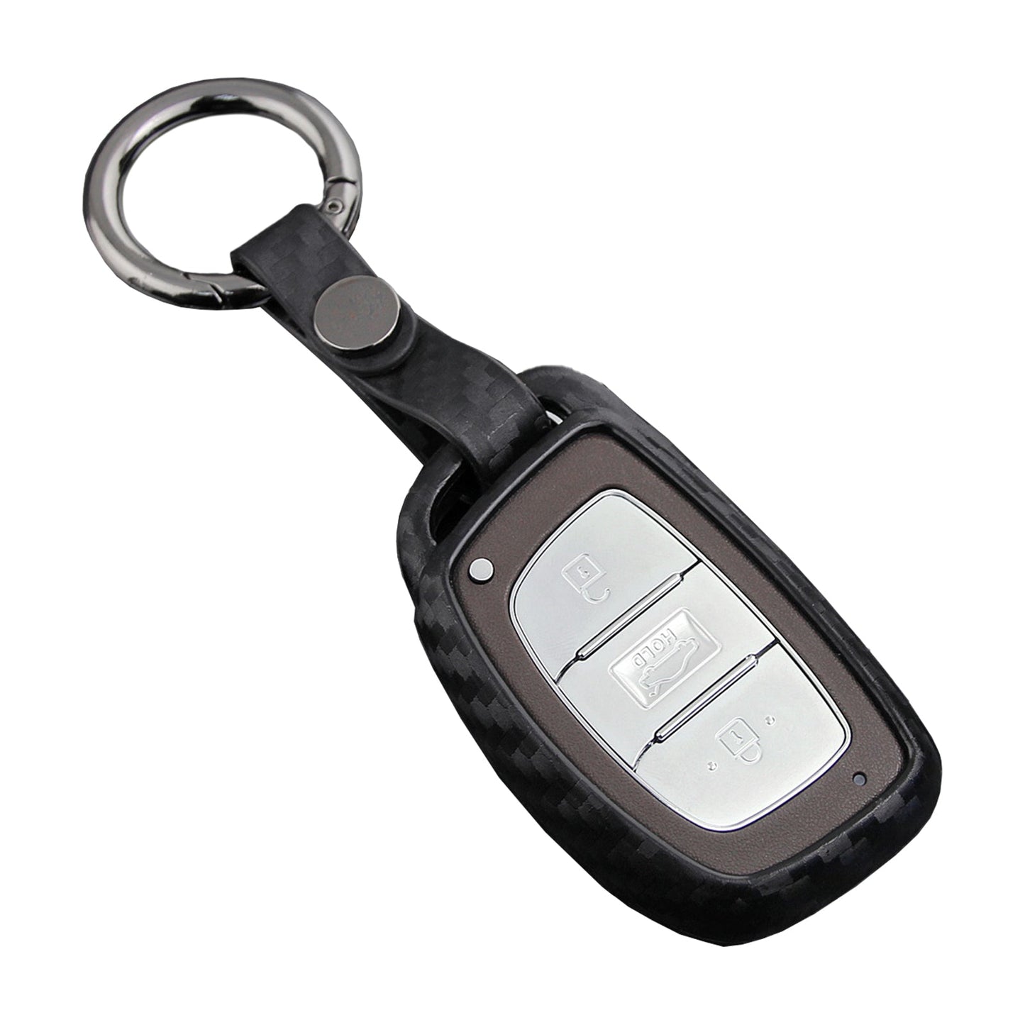 Custodia in similpelle e silicone per chiave auto con fibbia per Hyundai