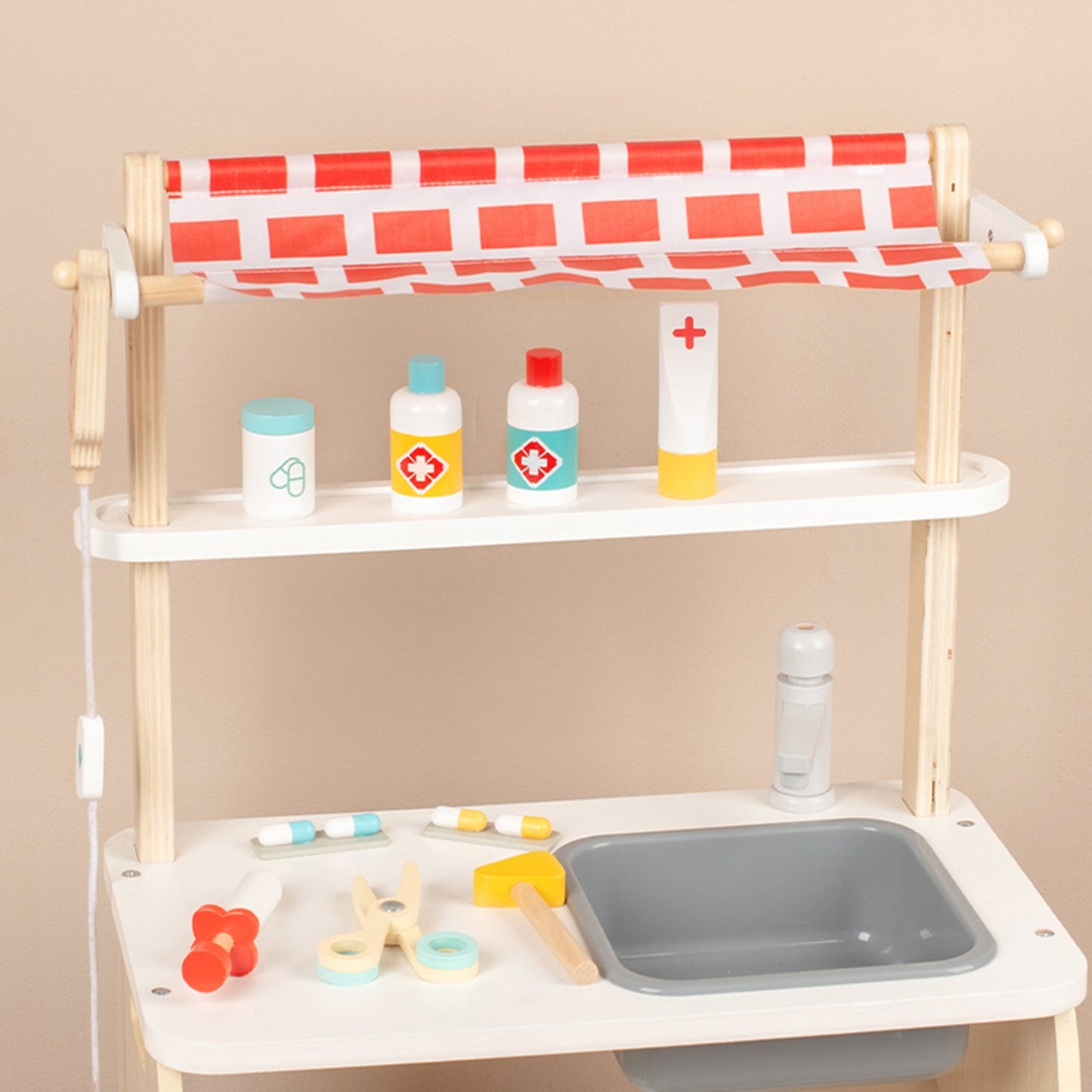Simulazione di clinica medica per bambini con 22 accessori, set di giocattoli per bambini dai 3 anni in su