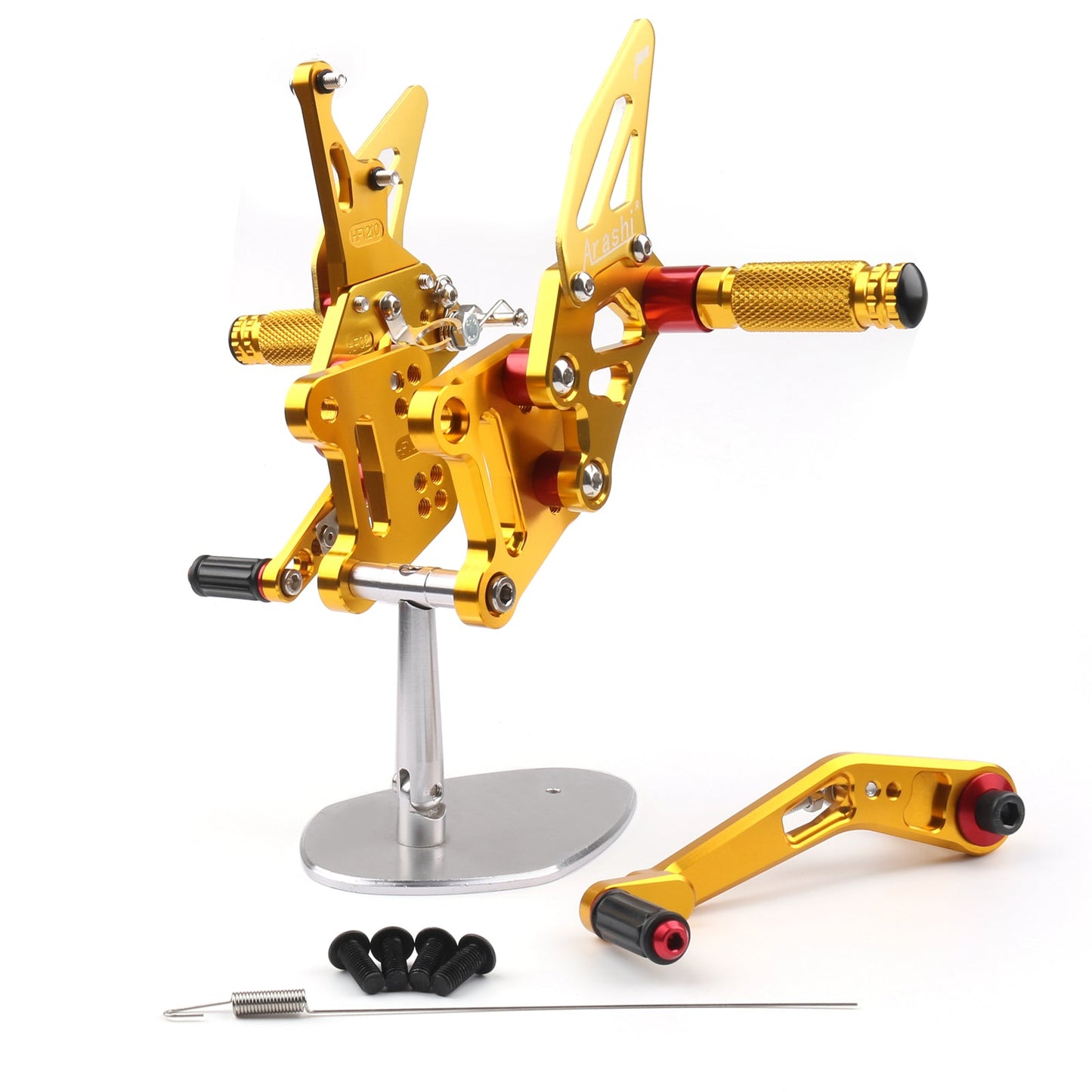 Pedane arretrate in alluminio CNC per Suzuki GSX-R1000 GSX-R1000R GSX-R1000X 2017-2023 / ABS