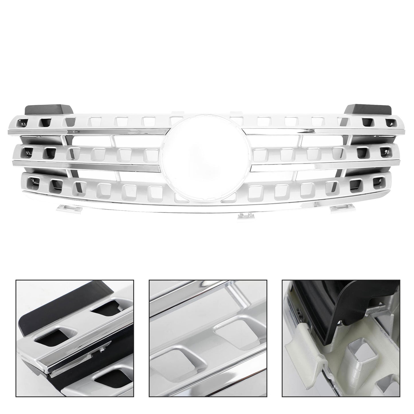 Per Mercedes-Benz Classe ML W164 2005-2008 Griglia anteriore cromata