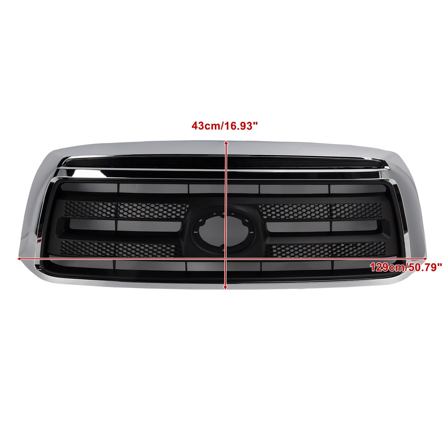 Griglia paraurti anteriore cromata nera opaca per Toyota Tundra 2010-2013