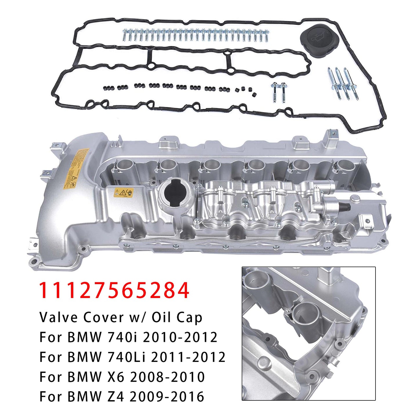 2008-2010 Per BMW 535i 535xi xDrive Coperchio valvola 11127565284 11127565286
