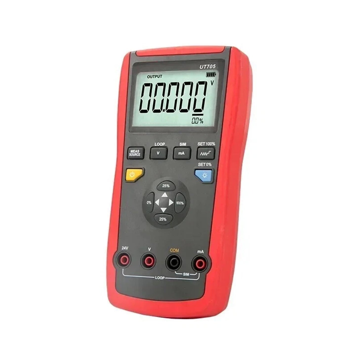 Calibratore di loop a funzione singola UT705, display LCD retroilluminato, tensione/corrente CC 24V