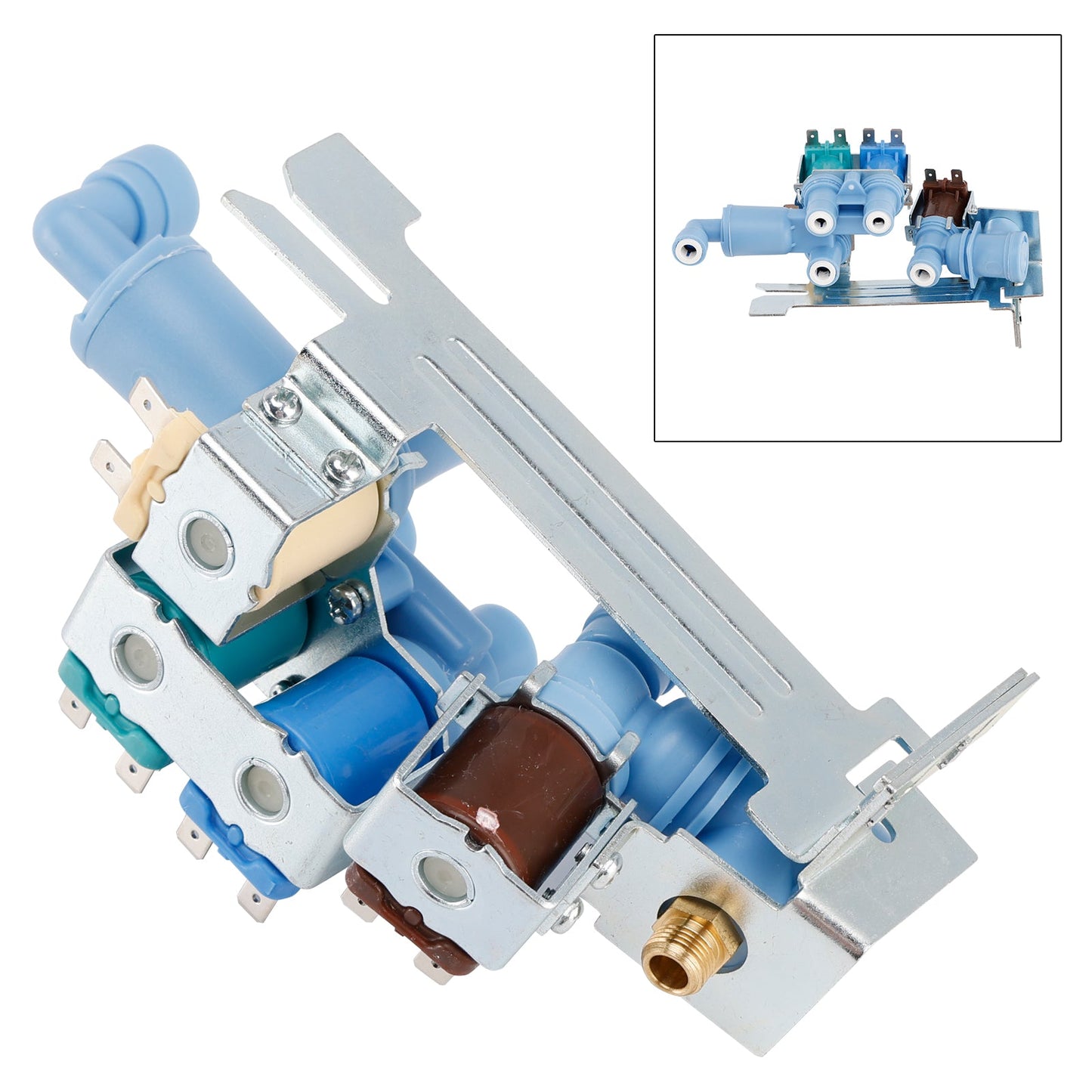 242253002 Valvola di ingresso dell'acqua per fabbricatore di ghiaccio per frigorifero Frigidaire/Electrolux