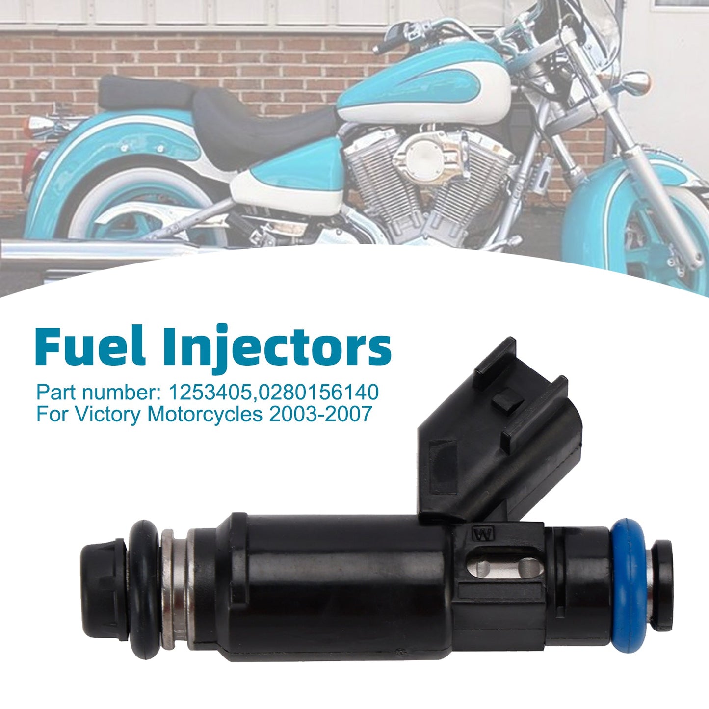 Iniettori di carburante 1253405 0280156140 per motociclette Victory 2003-2007