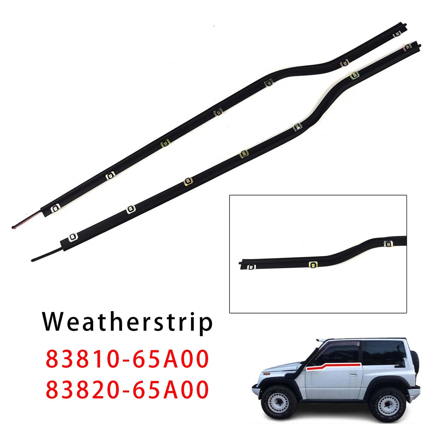 Guarnizione per portiera Suzuki Sidekick Sport SV418 (2 pezzi) 83820-65A00
