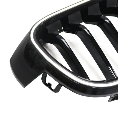 Griglia anteriore a rene nera lucida BMW Serie 3 F30 Berlina 2012-2019 51137263481 51137255412