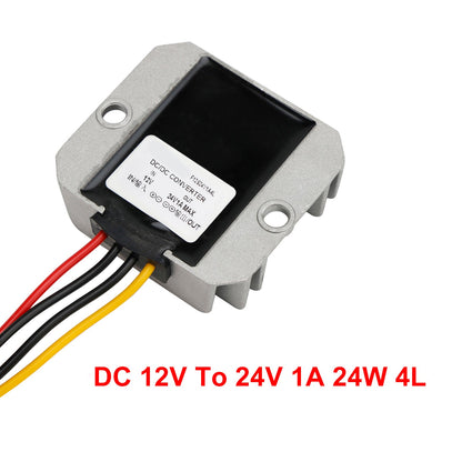 Convertitore regolatore di alimentazione step-up impermeabile DC 12V a 24V 1A 24W