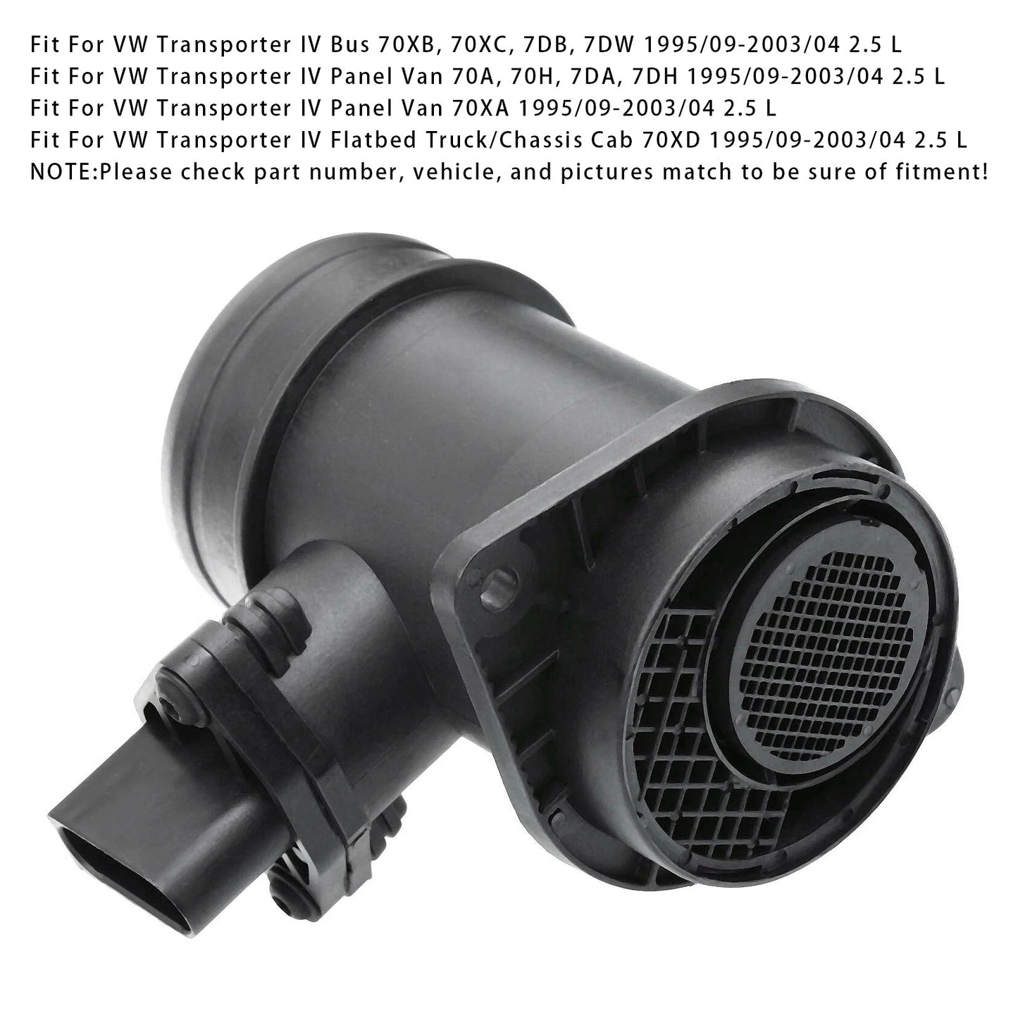 Sensore del flusso d'aria di massa per VW Transporter IV Passat 3B Superb I 0281002463