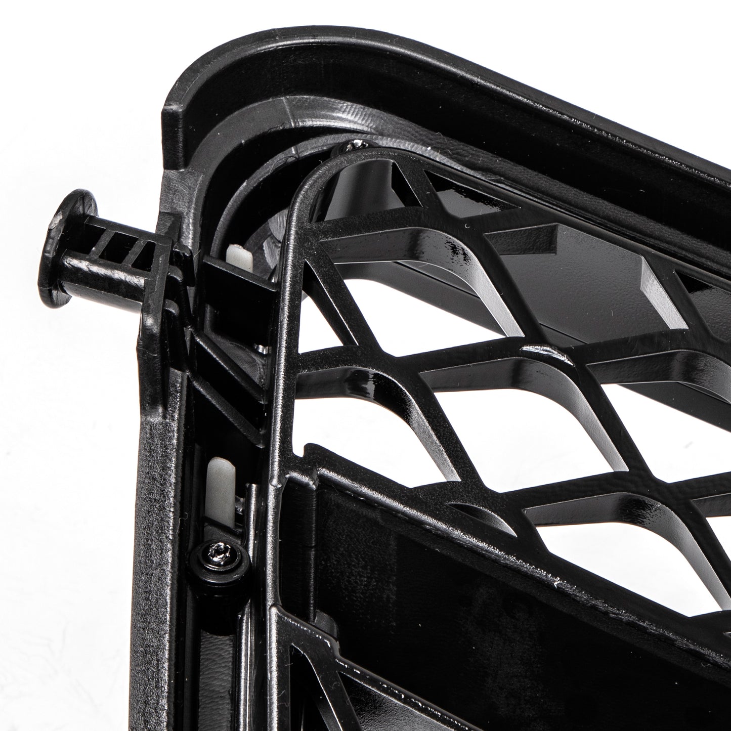 Per Benz W204 Classe C C300 C350 2008-2014 ABS Gloss Black Chrome Griglia paraurti anteriore