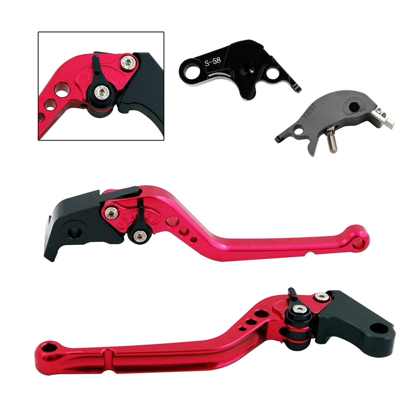 Leva frizione freno lunga adatta per YAMAHA YZF R7 MT-10/SP FZ-10/SP 2022-23