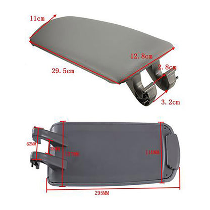 Coperchio della console centrale del bracciolo in pelle grigia Audi A4 B6 B7 2001-2008 8E0864245E