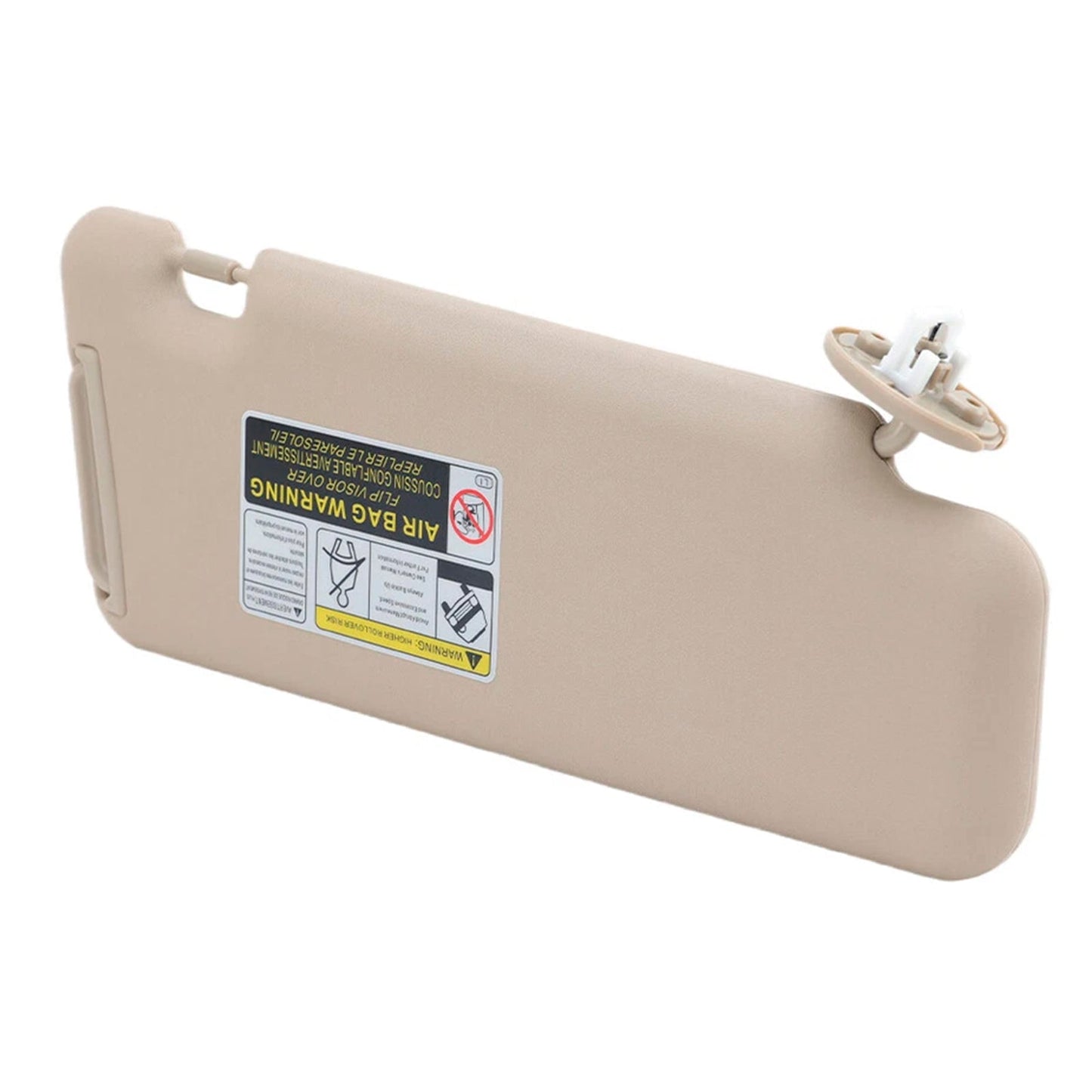Coppia di alette parasole beige per Toyota Highlander 2008-2013, codice 74321-48490-E0/74320-48500-E0.