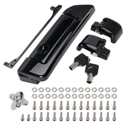 Kit cerniere e chiavistelli neri per Touring Road King Electra Street Glide 2014-2023