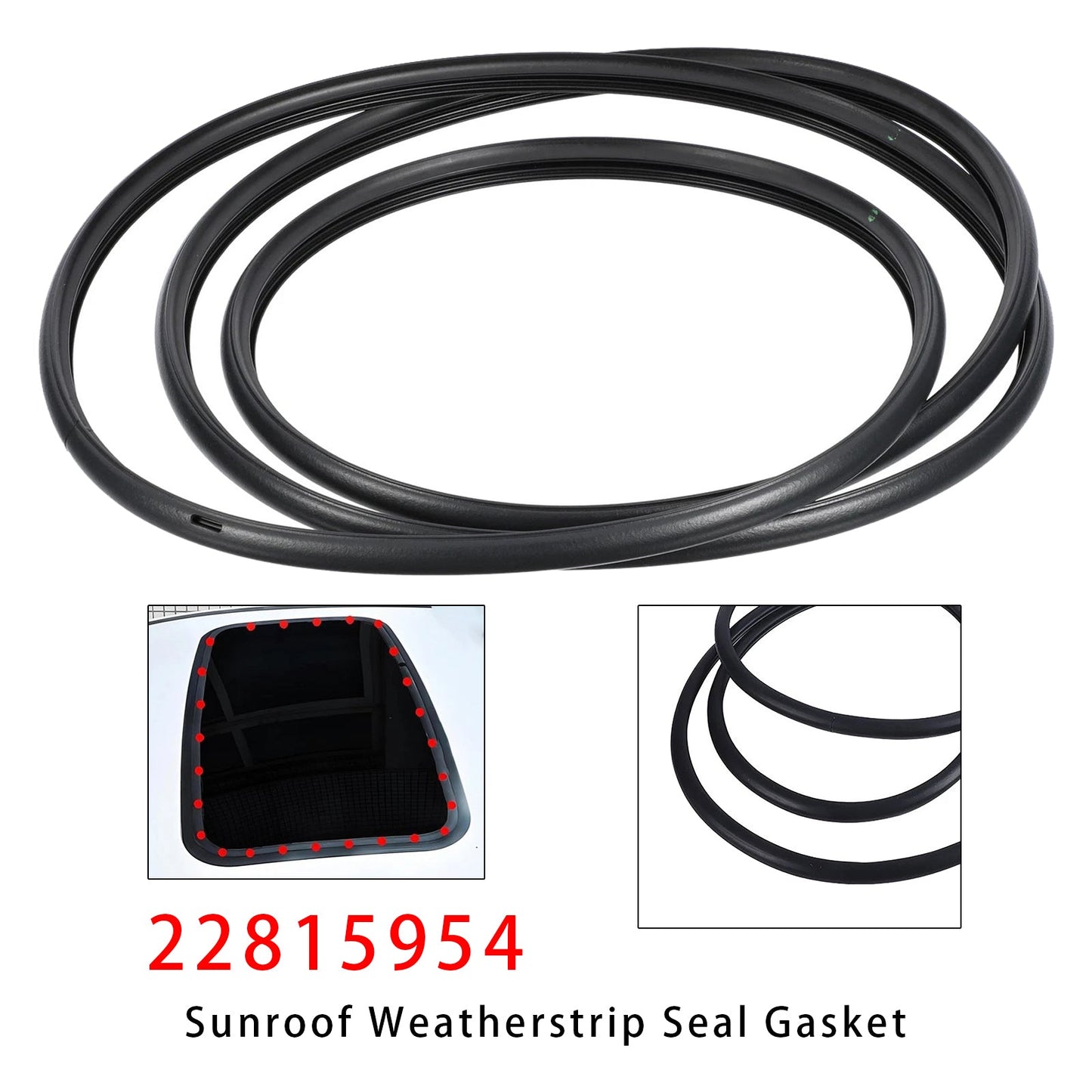Guarnizione per tettuccio apribile 22815954 per Tahoe Silverado Yukon Escalade 2007-2016