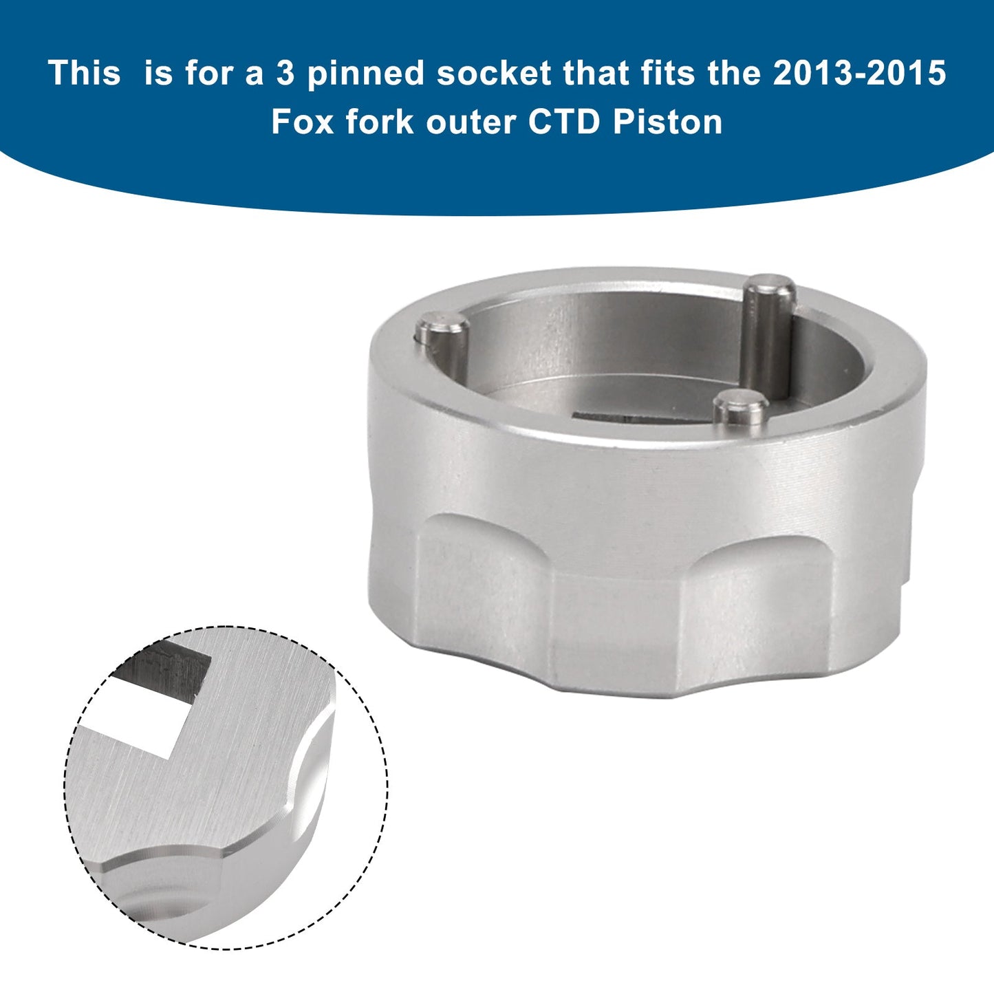 Strumento per presa forcella per la rimozione del pistone esterno a 3 pin Fox CTD - 398-00-504