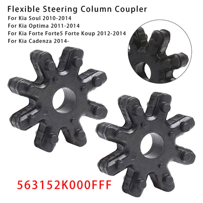 2x Giunto flessibile per piantone dello sterzo per Hyundai Elantra Kia Optima 563152K000FFF