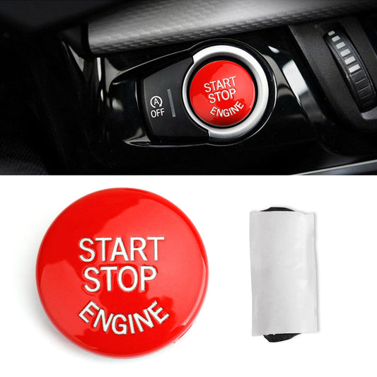 Pulsante di avviamento e arresto del motore, copertura per BMW E Chassis E90 E91 X5 E70 E60, rosso