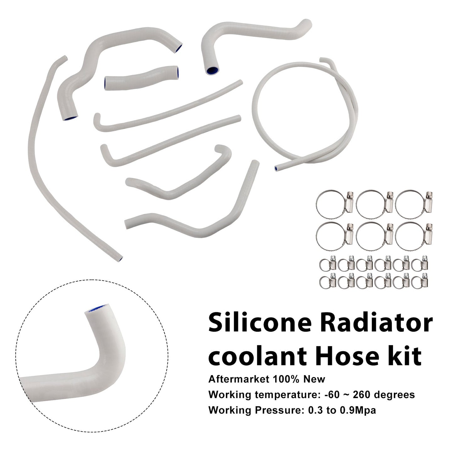 Kit di tubi flessibili in silicone per il liquido di raffreddamento del radiatore per Suzuki GSX-S750/Z 2017-2025
