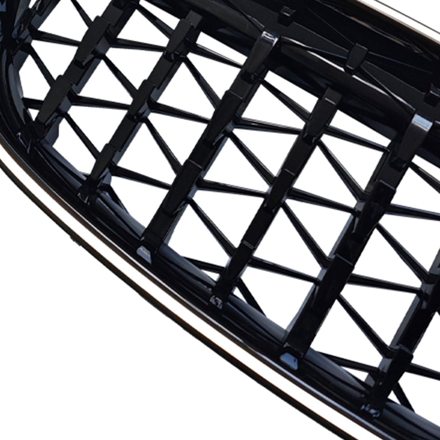01.2009-10.2016 Per BMW Serie 5 F10 Berlina Griglia paraurti a doppio rene nero lucido 51137203649 51137203650