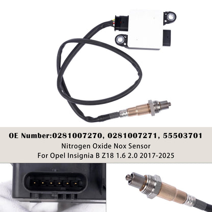 Sensore Nox 55503701 0281007270 per Opel Insignia B Z18 1.6 2.0 2017-2025
