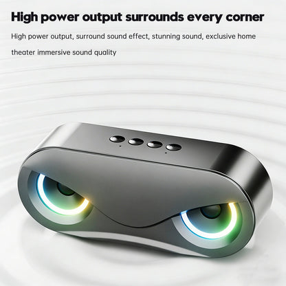 Altoparlante Bluetooth wireless intelligente M6, altoparlante portatile per gaming con luce pulsante accattivante.