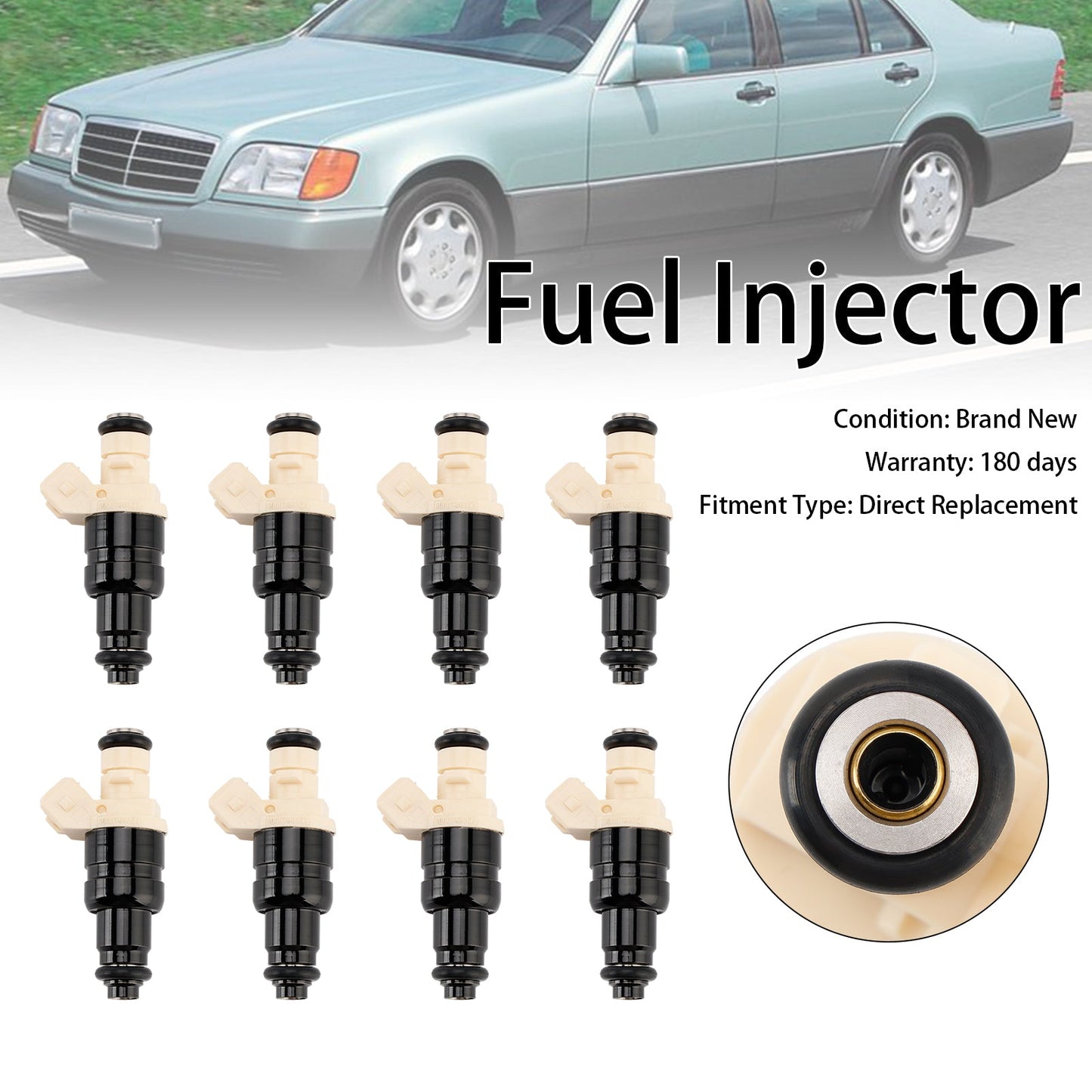 MERCEDES W124 W140 W210 R129 8 pezzi Iniettore carburante 0000788323 A0000786523