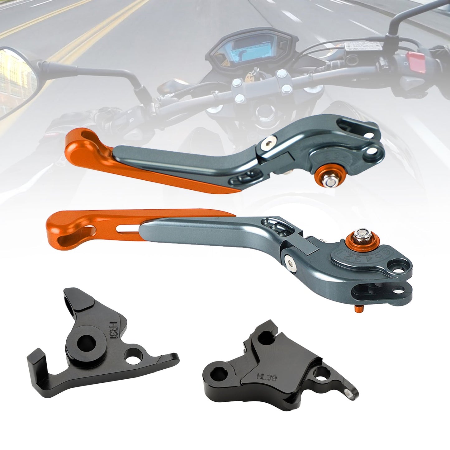 Leva freno frizione regolabile adatta per CFMOTO 450SS 450SR 21-23 450NK 23-24
