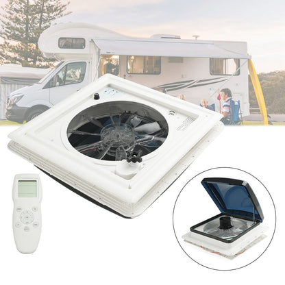 Ventilatore da tetto per camper da 15,75" per roulotte, lucernario da 12 V, con telecomando, 10 velocità