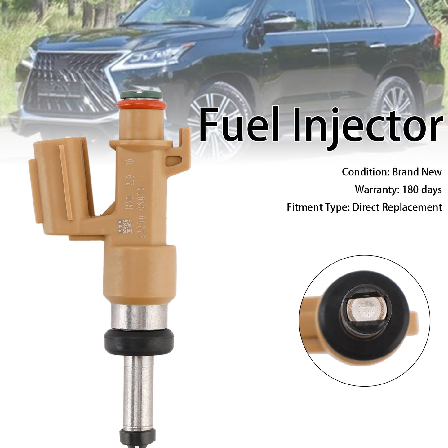 1 iniettore di carburante 23250-0S020 adatto per Toyota Tundra Sequoia 4.6L 5.7L 2008-2019