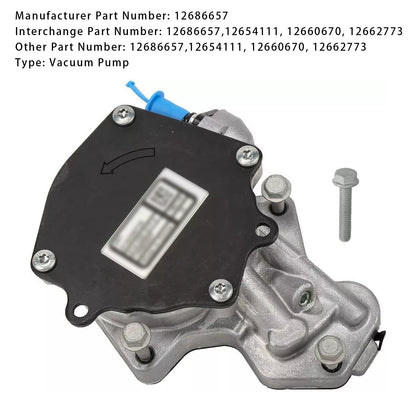 Pompa del vuoto Chevy Traverse 2018-2019 12686657 12654111