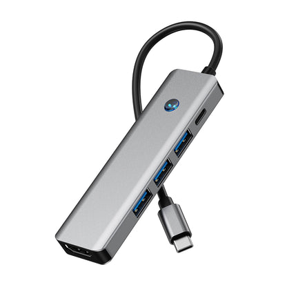Adattatore hub con interfaccia 5 in 1 TYPE-C+USB3.0*1+USB2.0*2+HDMI+PD100W per MacBook