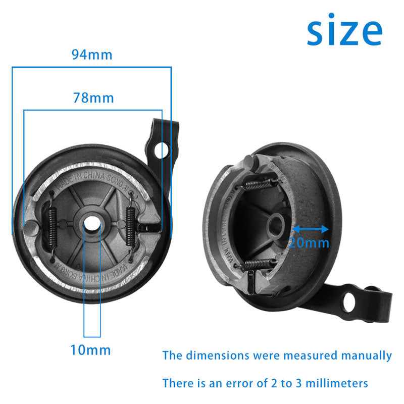 Copertura del freno del mozzo della ruota anteriore compatibile con Segway Ninebot Max G30/G30LE